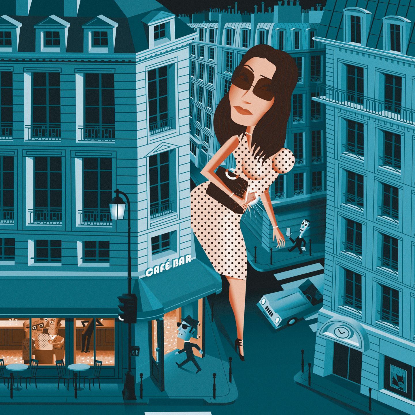 dessin de Kim Kardashian par Rocco