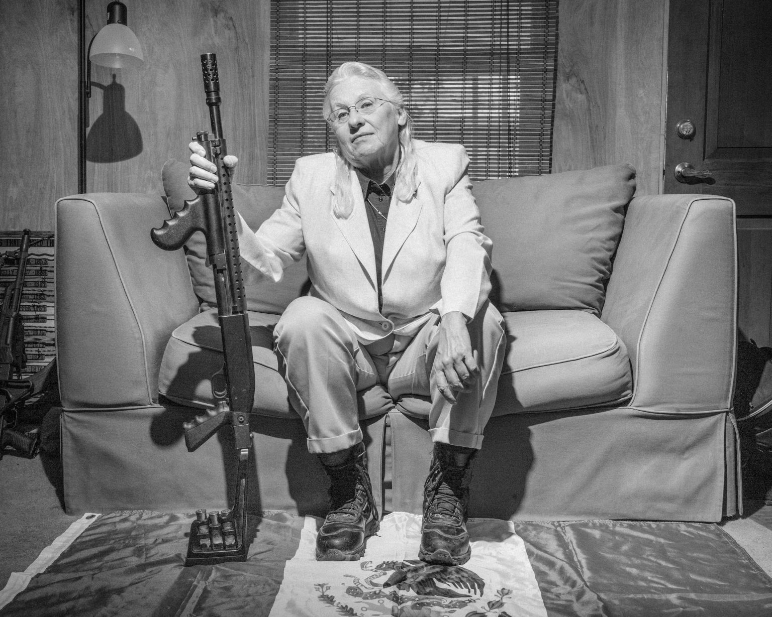 Une suprémaciste blanche près de la frontière mexicaine