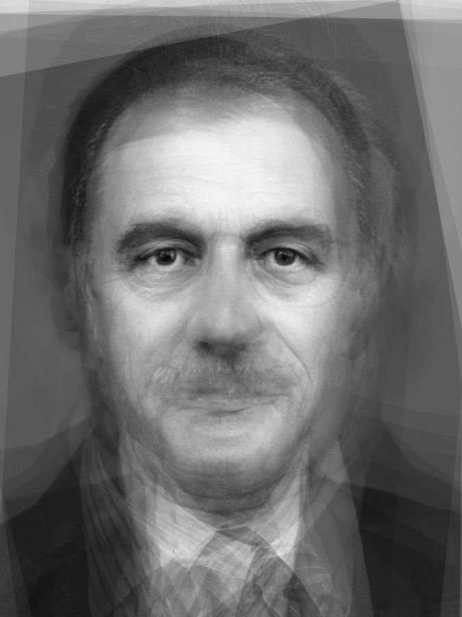 visages superposés des présidents de la République française