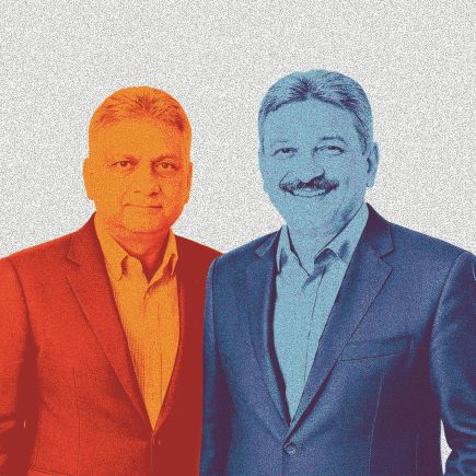 Portrait des deux frères Parikh