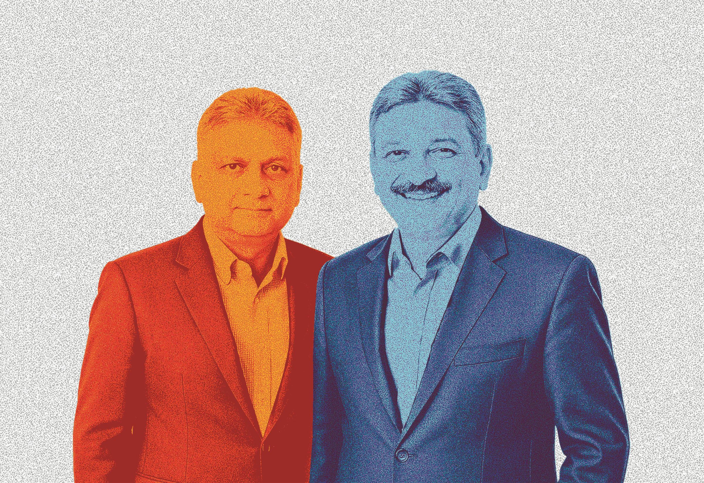 Portrait des deux frères Parikh