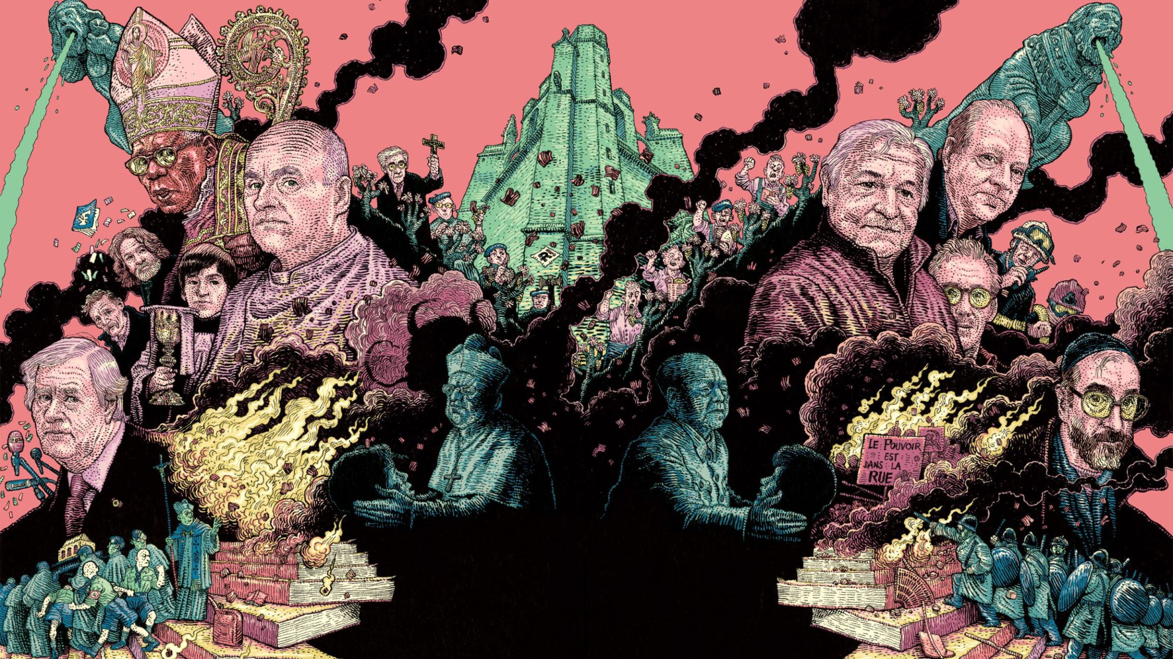 À Lagrasse, Mao, le Christ et leurs deux apôtres