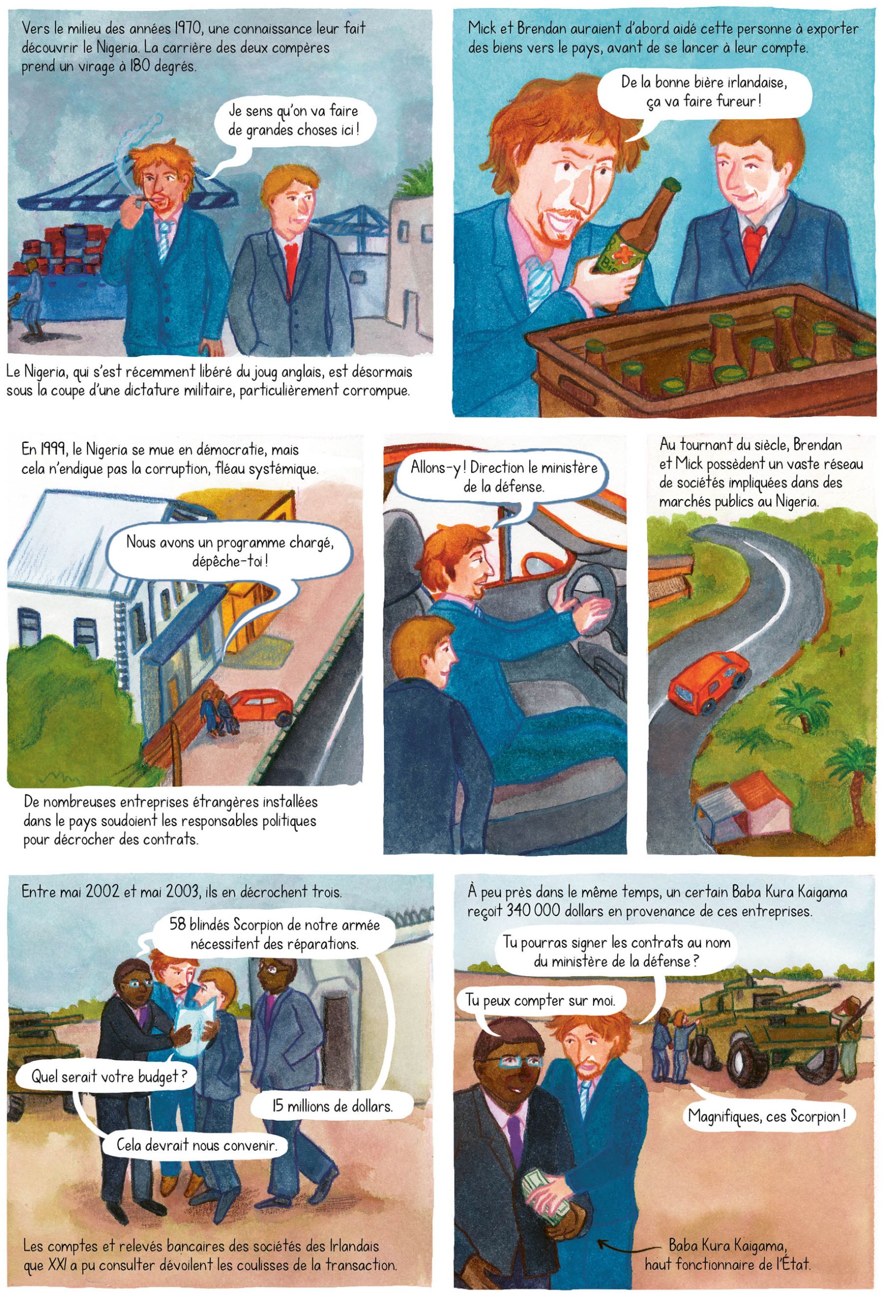 planche de bande dessinée