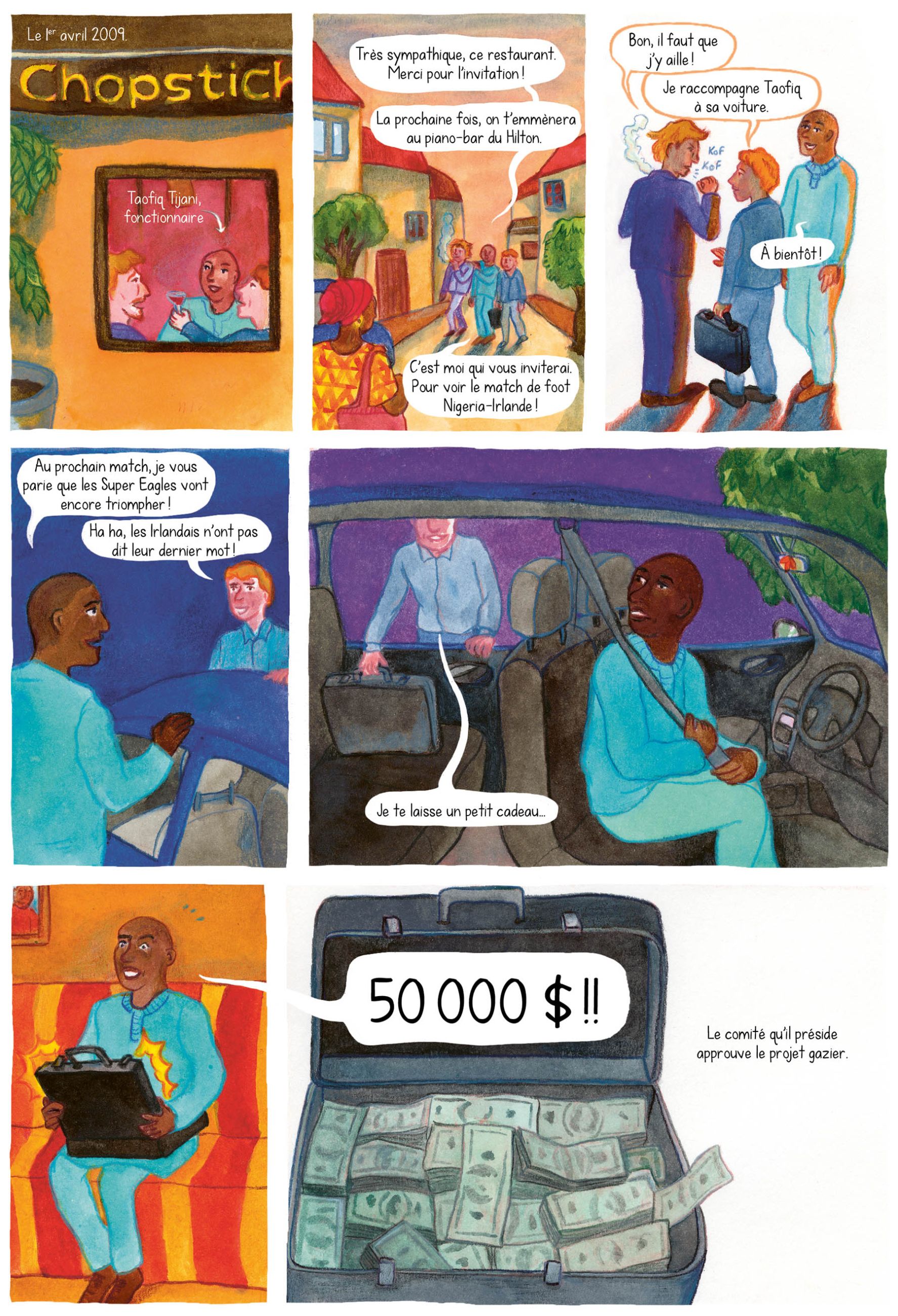 planche de bande dessinée