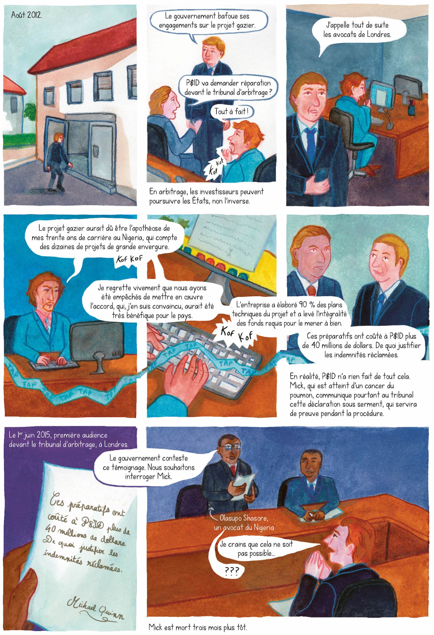 planche de bande dessinée