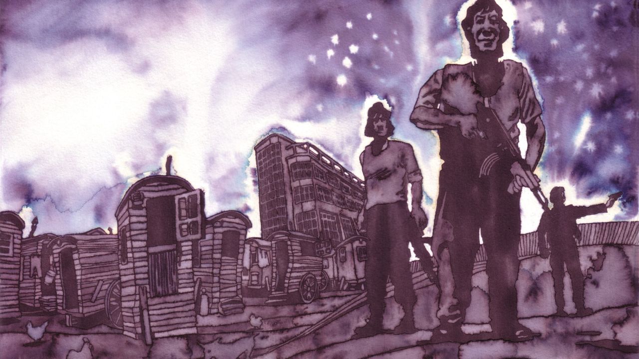 bandits armés et roulottes dans la zone