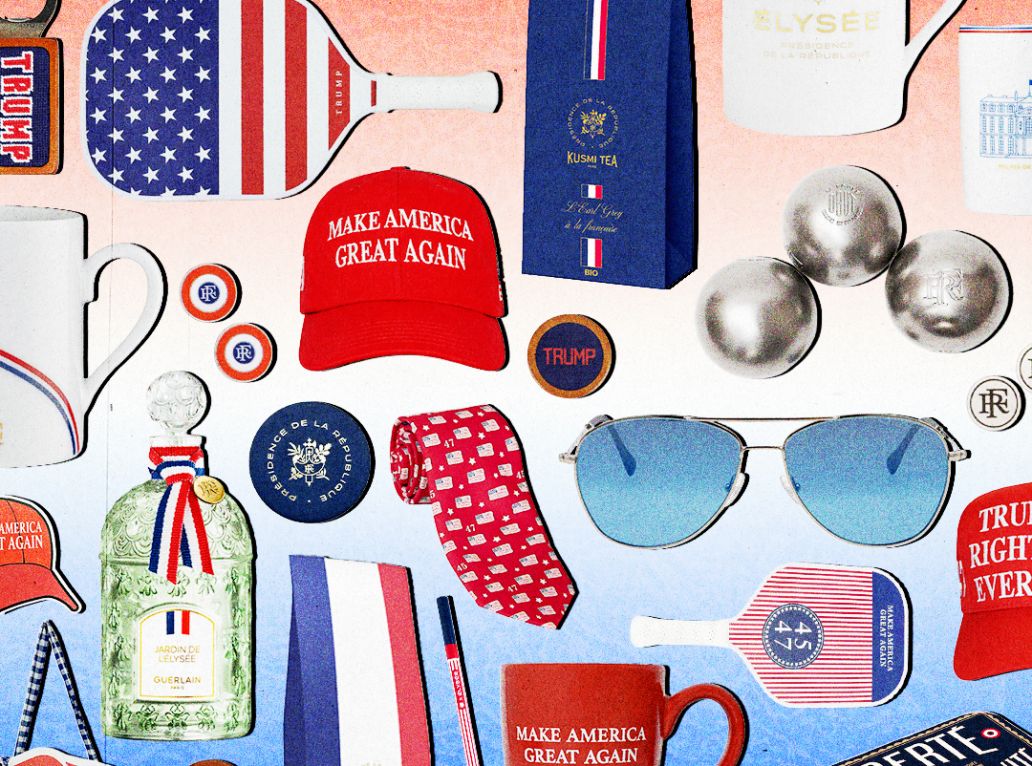 Des objets dérivés de la Maison blanche et de l'Élysée