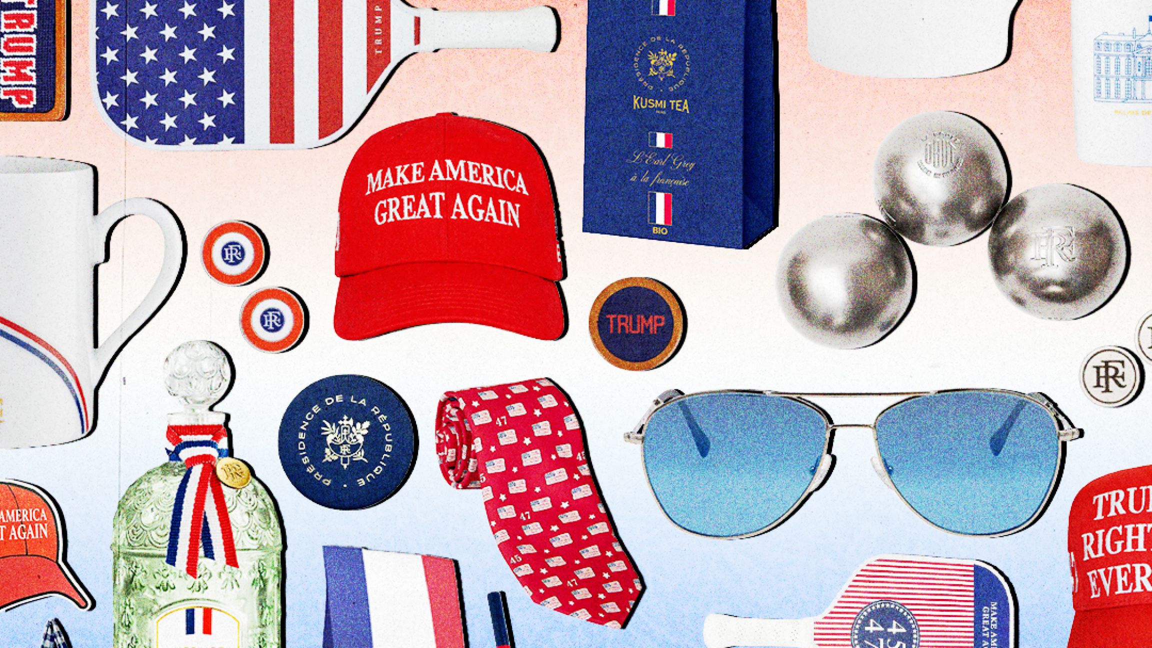 Lunettes Macron, casquettes Trump : à l’ère de l’ego-shop politique