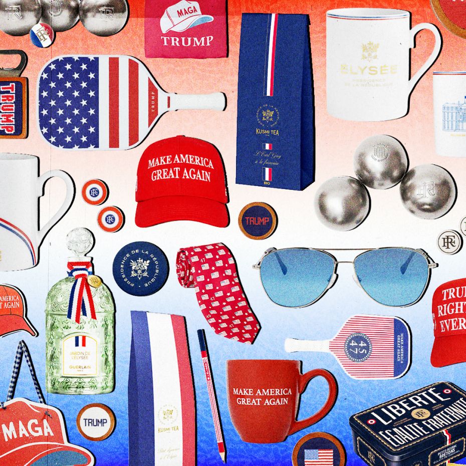 Des objets dérivés de la Maison blanche et de l'Élysée