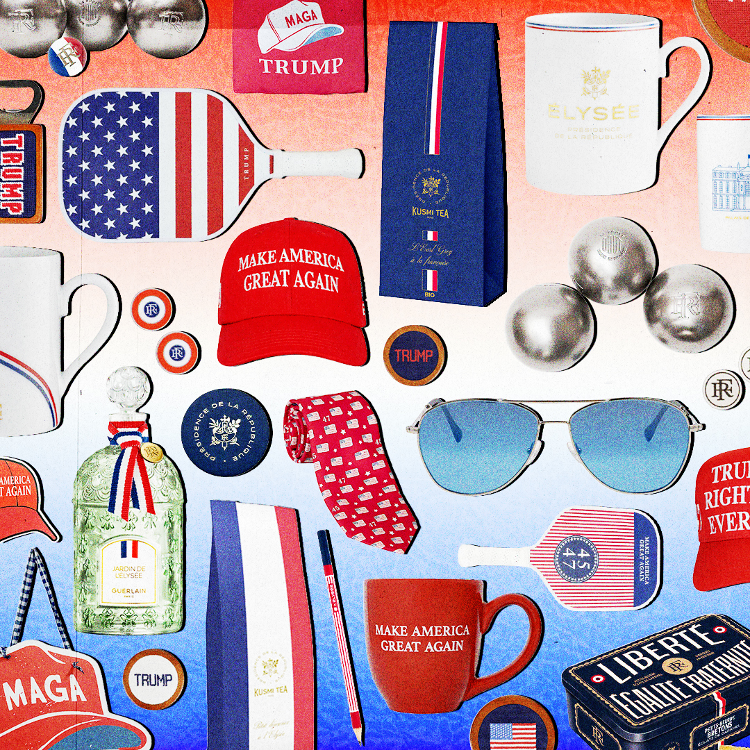 Des objets dérivés de la Maison blanche et de l'Élysée