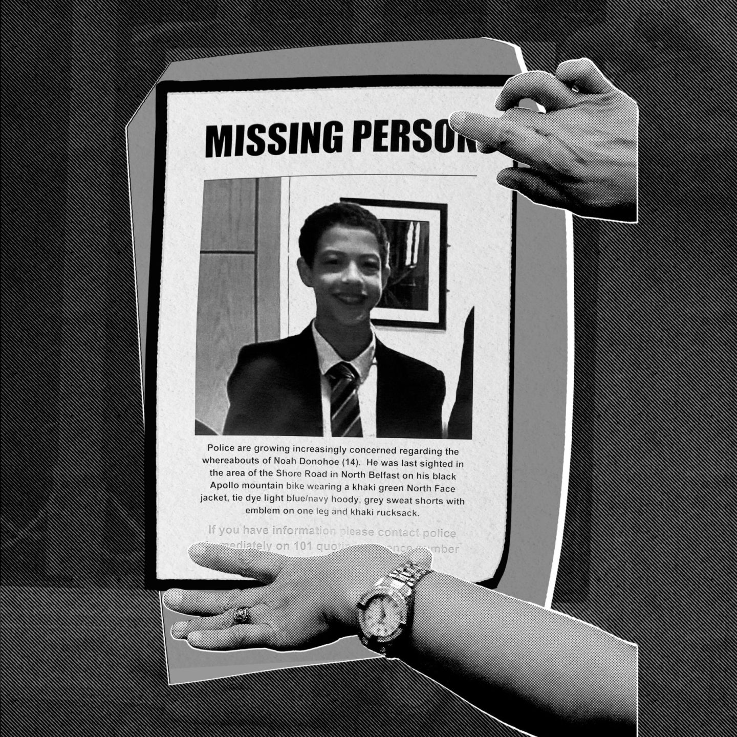 un avis de recherche de Noah Donohoe