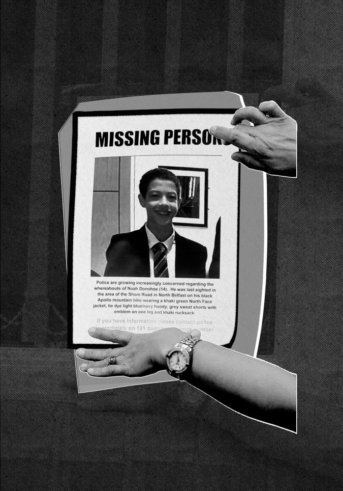 un avis de recherche de Noah Donohoe
