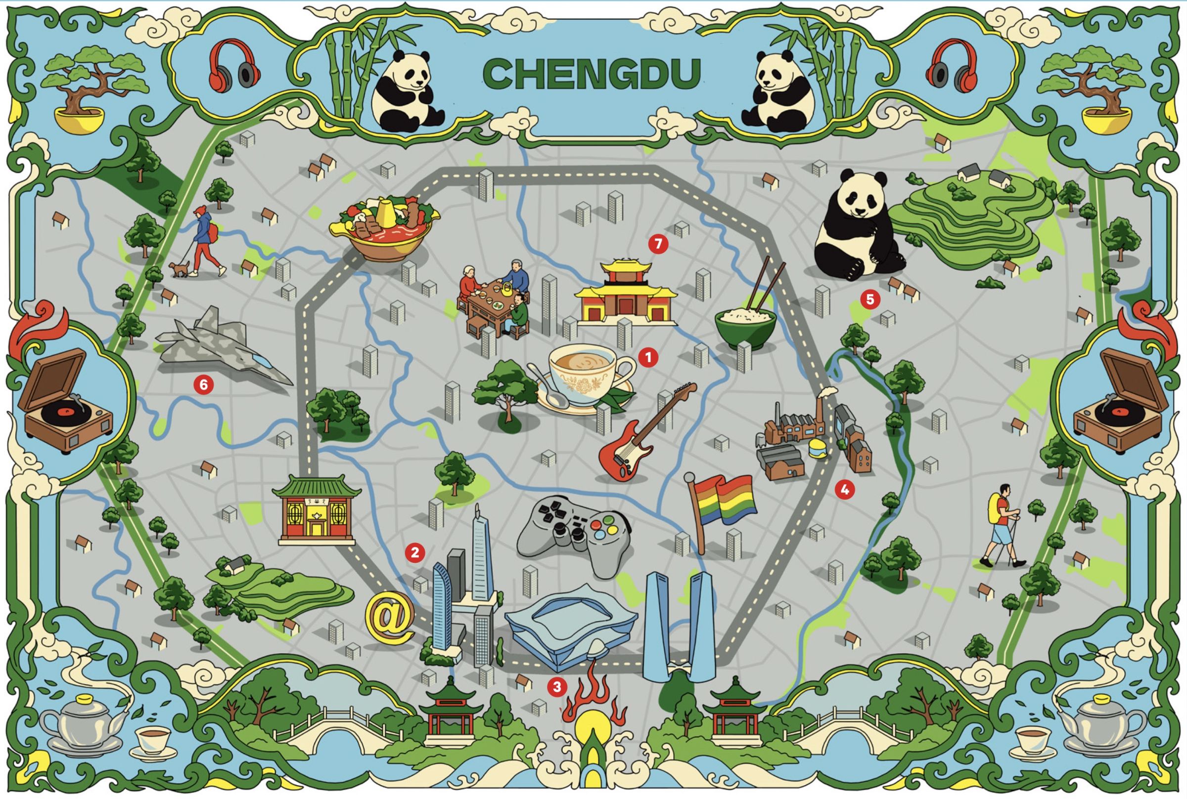 Carte de Chengdu
