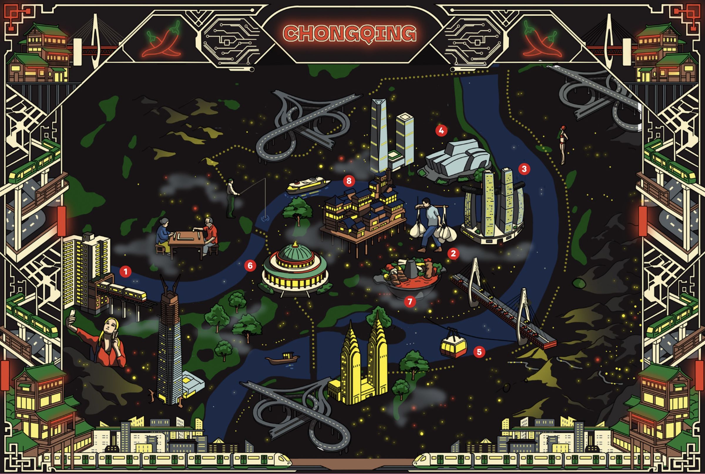 Carte de Chongqing