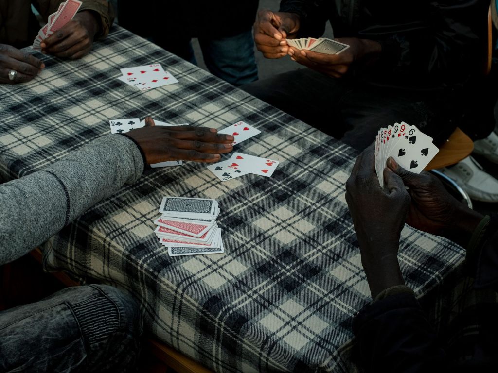 Des joueurs de cartes