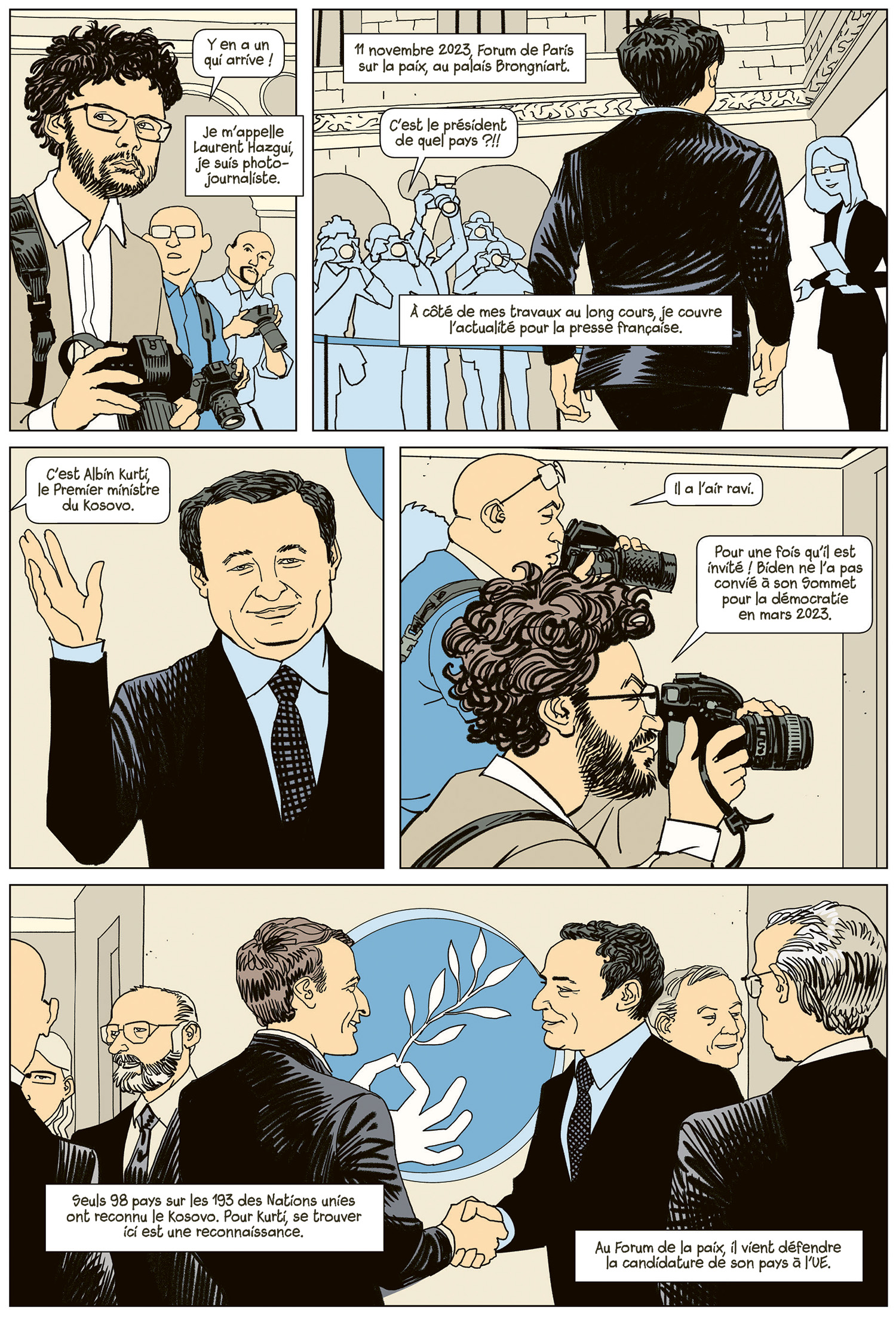planche de BD sur le charbon au Kosovo