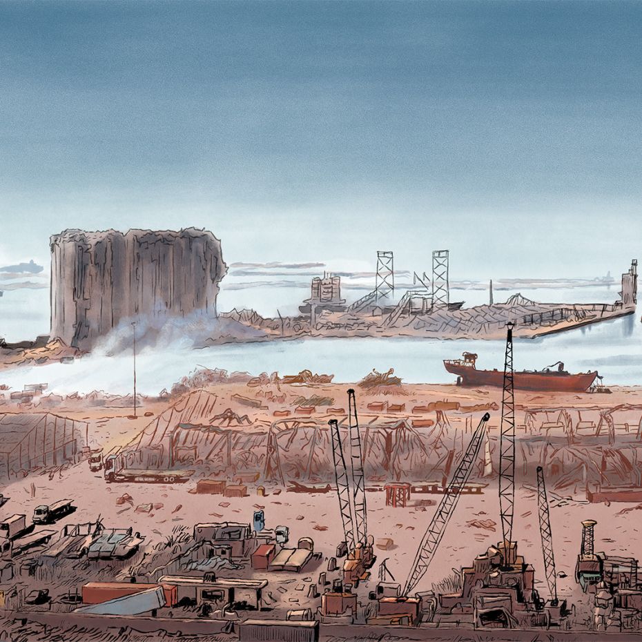 Le port de Beyrouth explosion