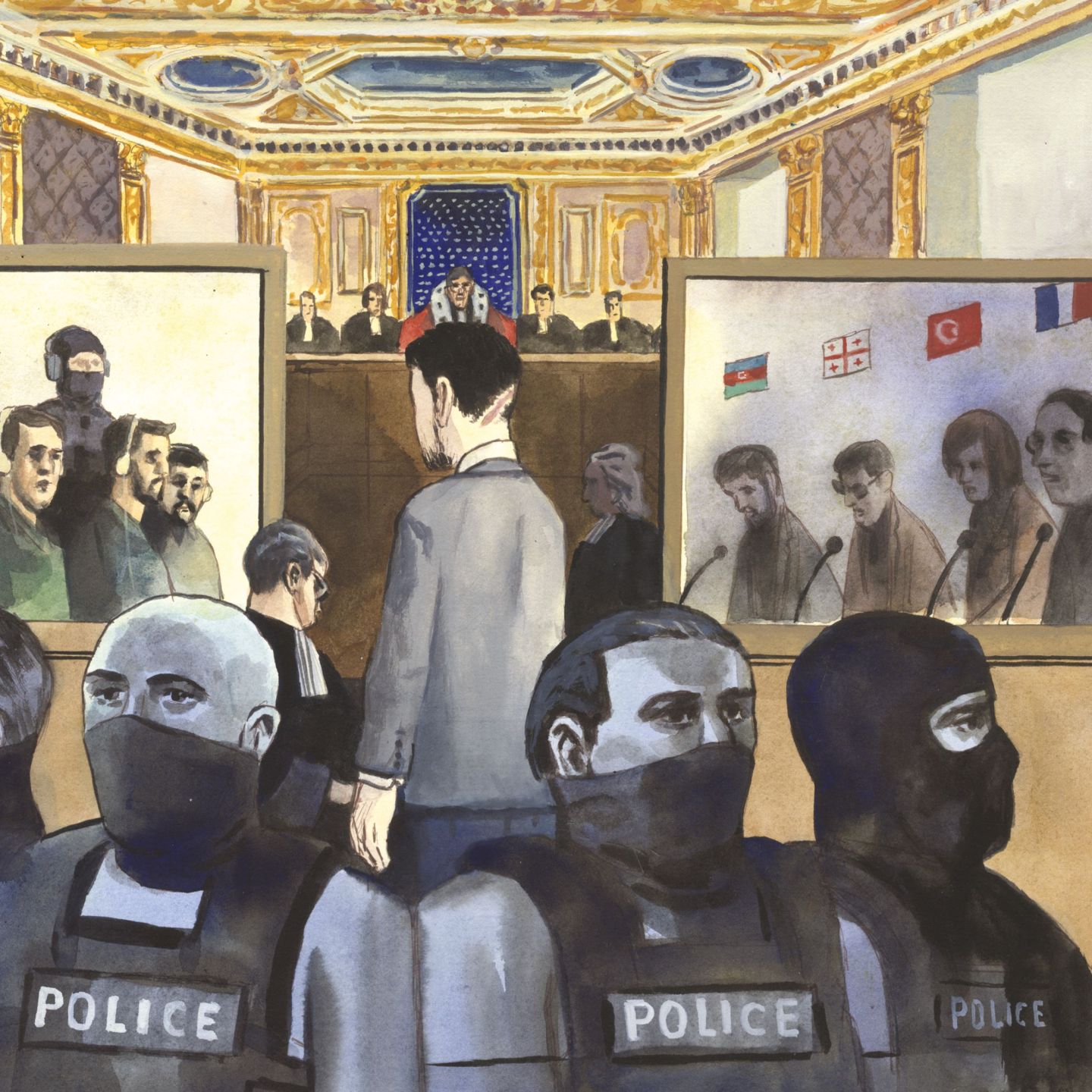 vue d’un procès d‘assises