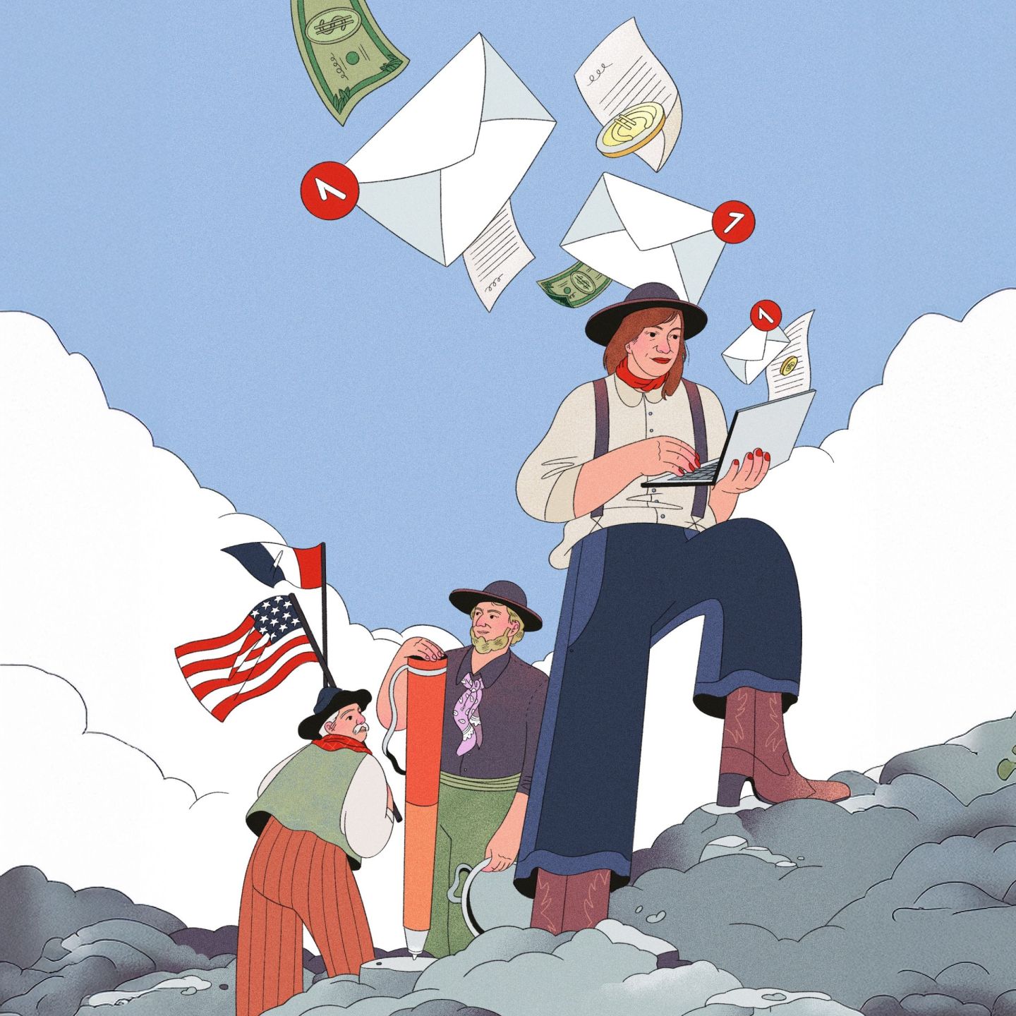 trois pionniers des newsletters
