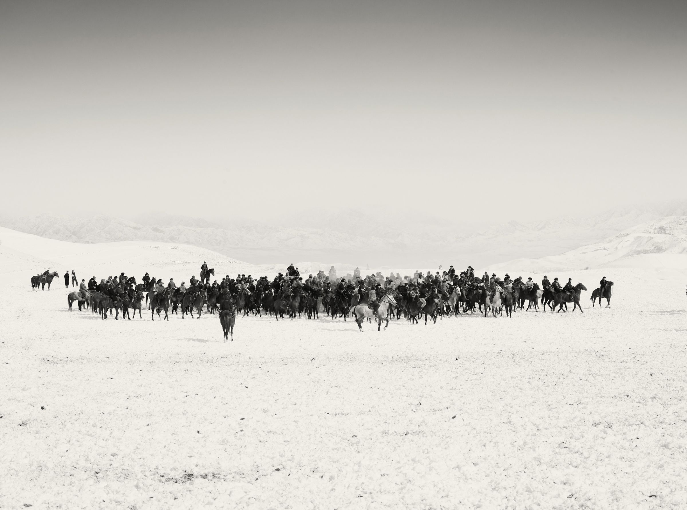 vue d'une partie de bouzkachi