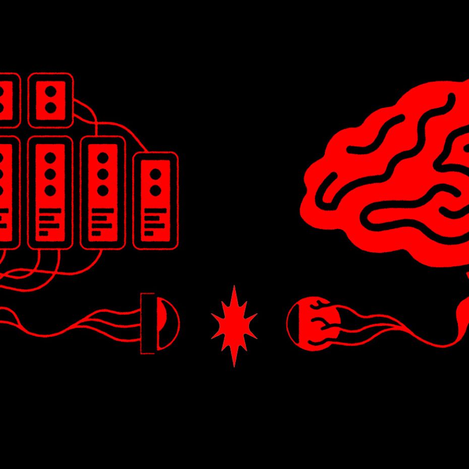 Un cerveau de silicium entre en contact avec un cerveau humain